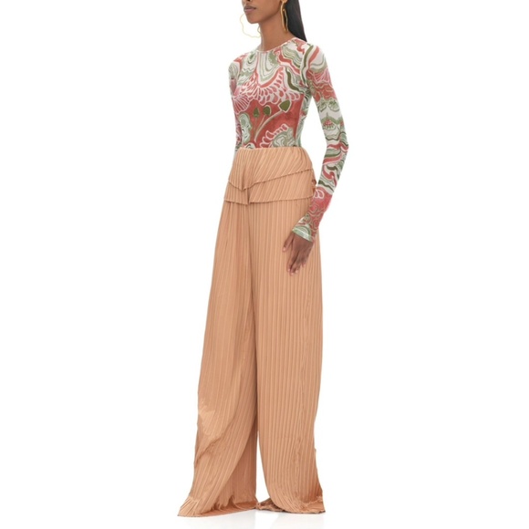 Andrea Iyamah Linea pants in toffee - Picture 1 of 11